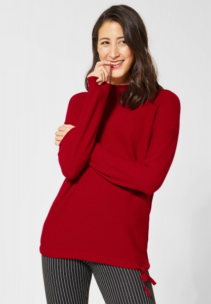 Street One - Basic Pullover Etti in Love Red