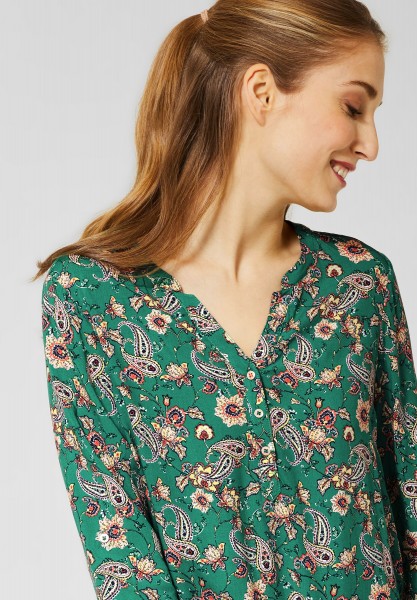 CECIL - Bluse mit Paisley-Muster in Lucky Clover Green
