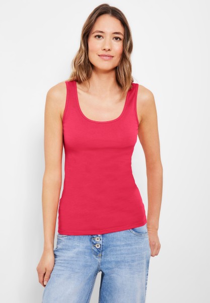 Cecil Top einfarbig in Strawberry Red