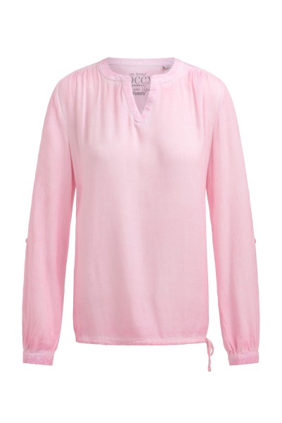SOCCX Crepe-Bluse mit Rücken-Artwork in Smooth Rose