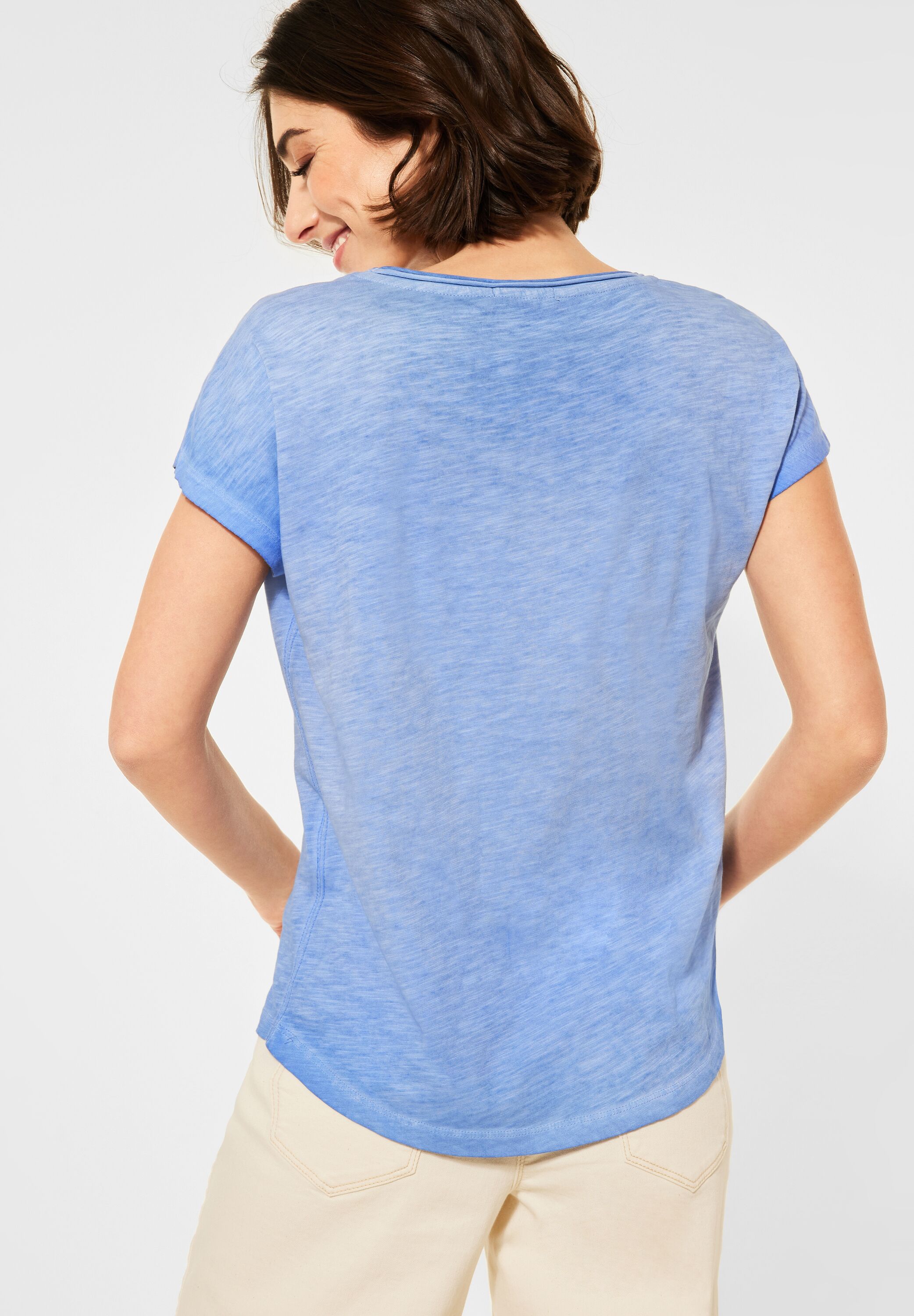 Provence Washed B316049-32867 CECIL CONCEPT in Blue T-Shirt Mode -