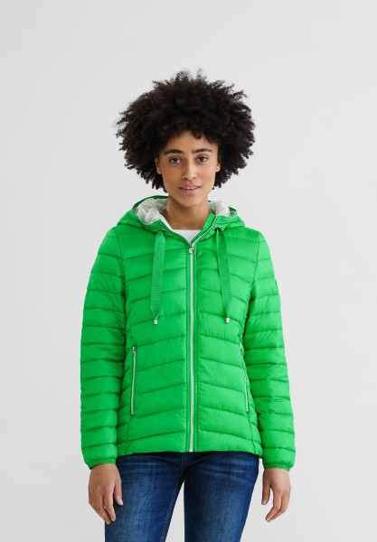 Street One - Leichte Jacke mit Zipper in Wild Green