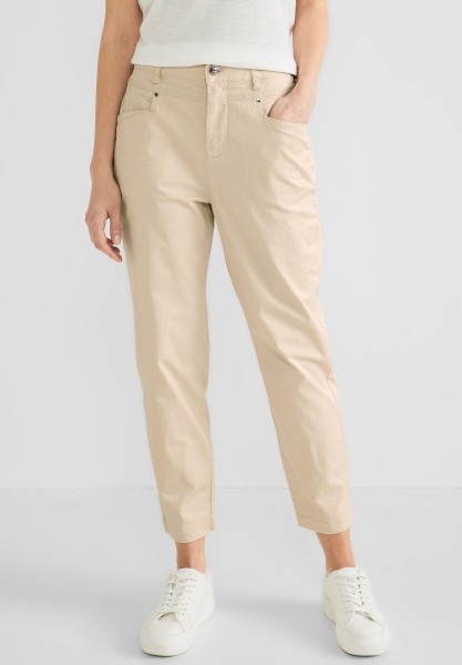 Street One Papertouch Casual Fit Hose in Light Smooth Sand