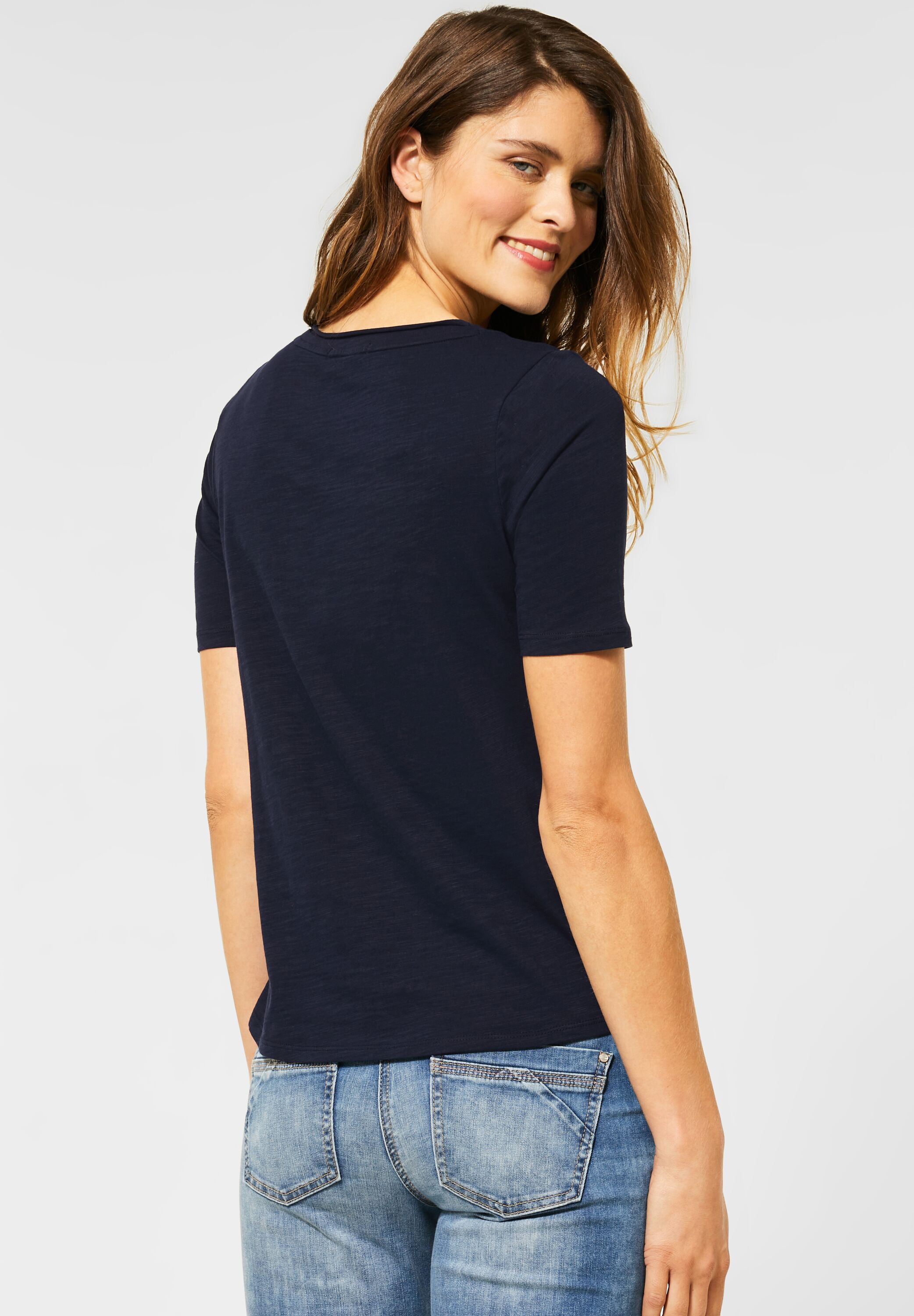 CECIL T-Shirt in Deep Blue B314960-30128 - CONCEPT Mode