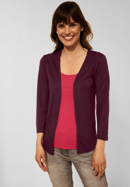 CECIL - Offene Shirtjacke in Berry Juice Red