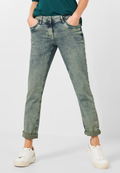 CECIL - Loose Fit Jeans in Color in Light Salvia Green