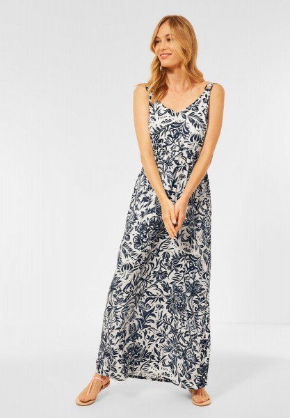 CECIL - Maxi Kleid mit Blumen Print in Pure Off White
