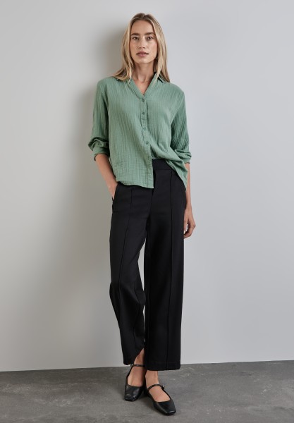 Street One Musselin Bluse in Seafoam Green