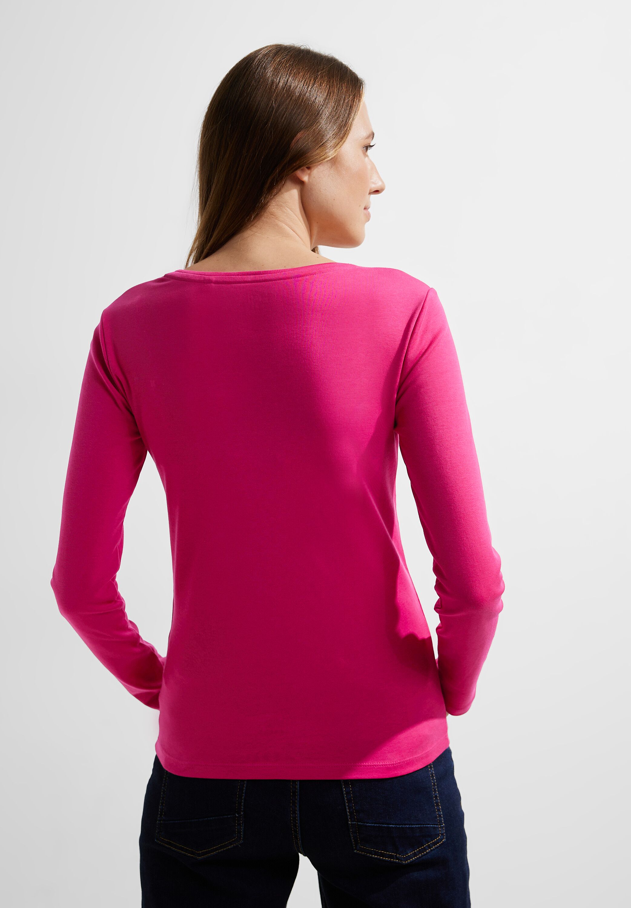 CECIL Langarmshirt Pia in Cosy Coral B319820-15068 - CONCEPT Mode