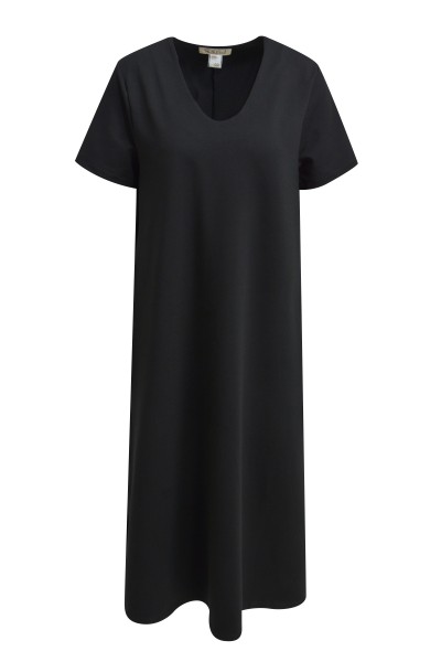 Smith & Soul Sweat Maxikleid mit V-Ausschnitt in Black