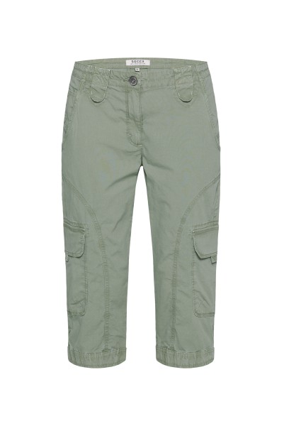 SOCCX Basic Skater-Hose in 3/4-Länge in Faded Olive