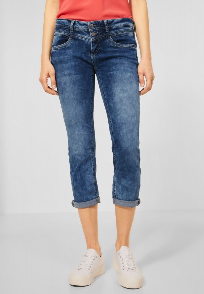 Street One - Casual Fit Jeans in Mid Blue Indigo Wash