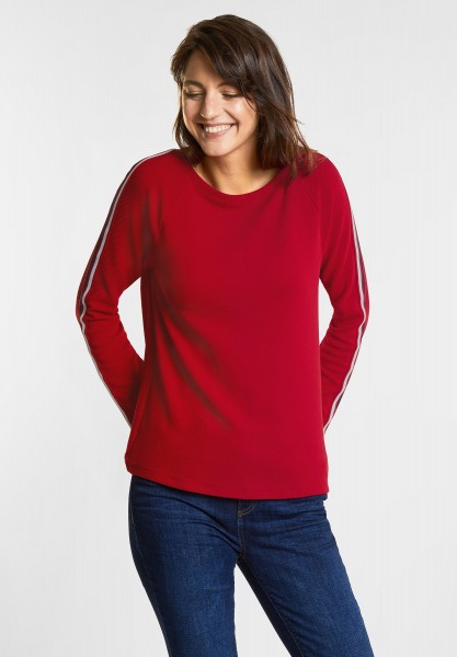 Street One - Sportliches Struktur Shirt in Pure Red
