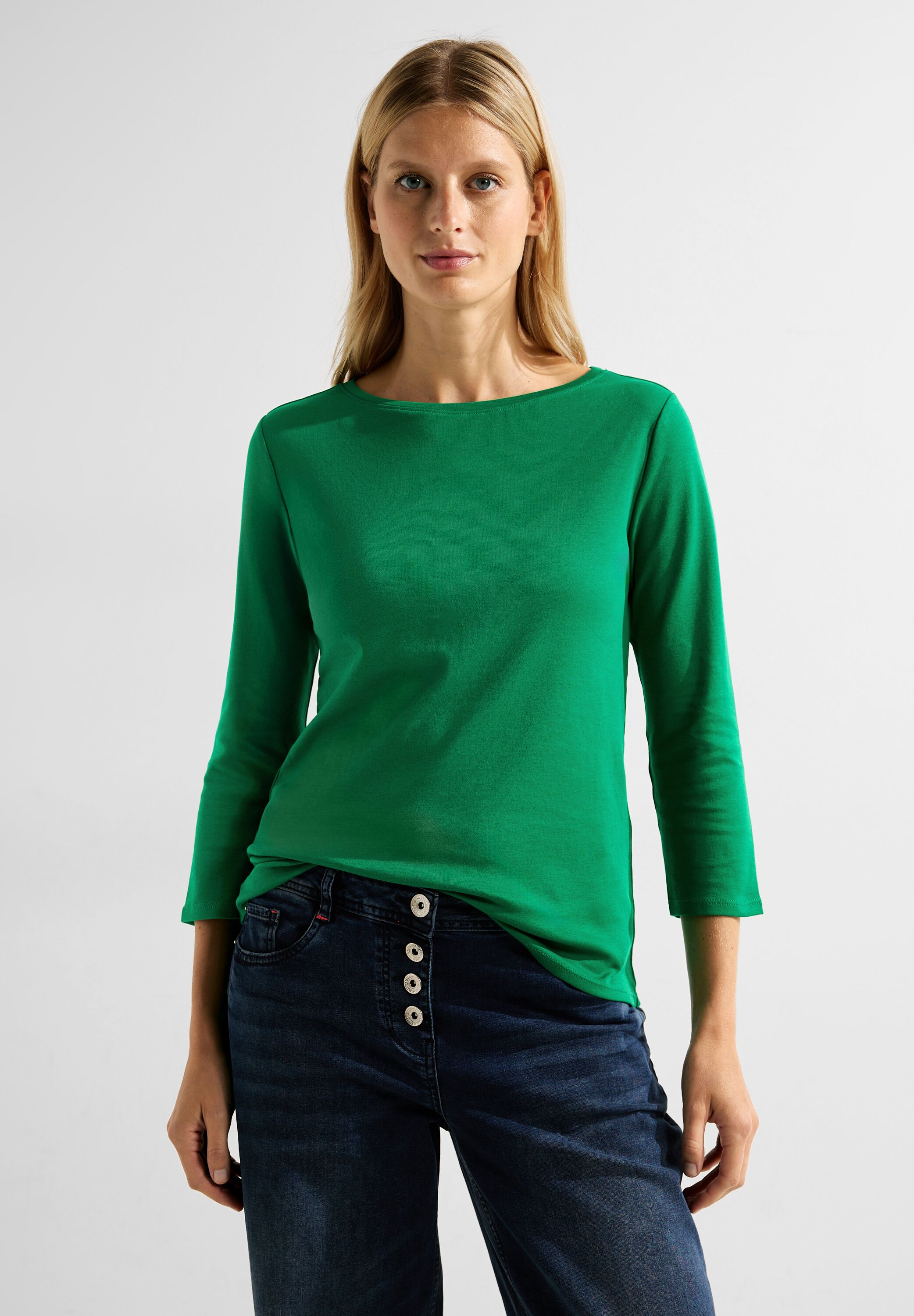 CECIL Shirt in Easy - B317389-15069 CONCEPT Green Mode