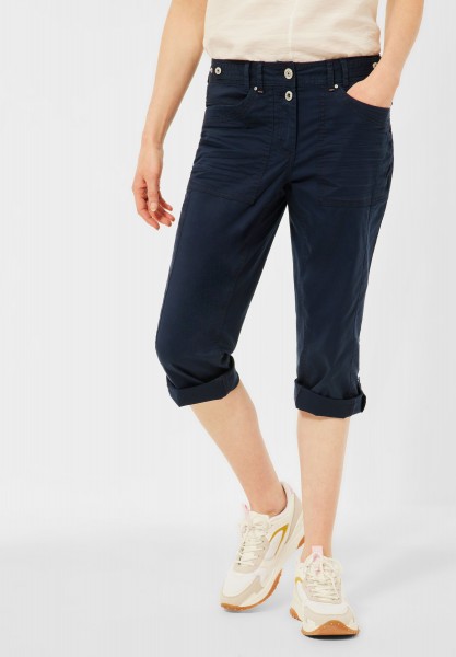CECIL - Casual Fit Hose in Inch 22 in Deep Blue