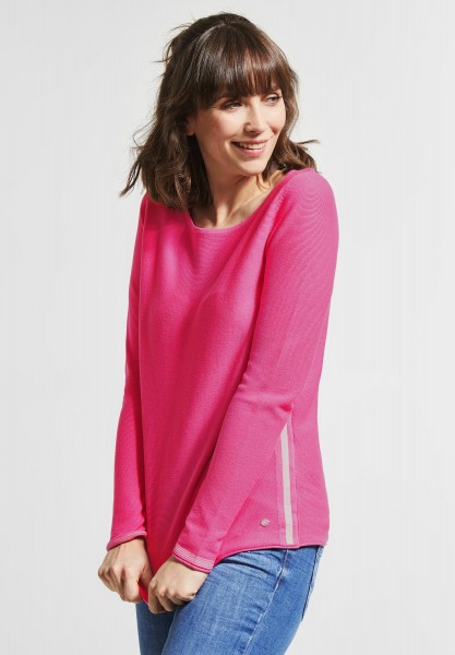 CECIL - Pullover mit Streifendetail in Bubblegum Pink