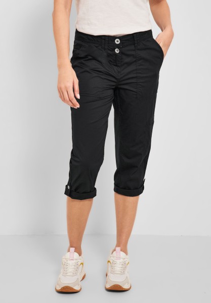 Cecil Papertouch Casual Fit Hose in Black