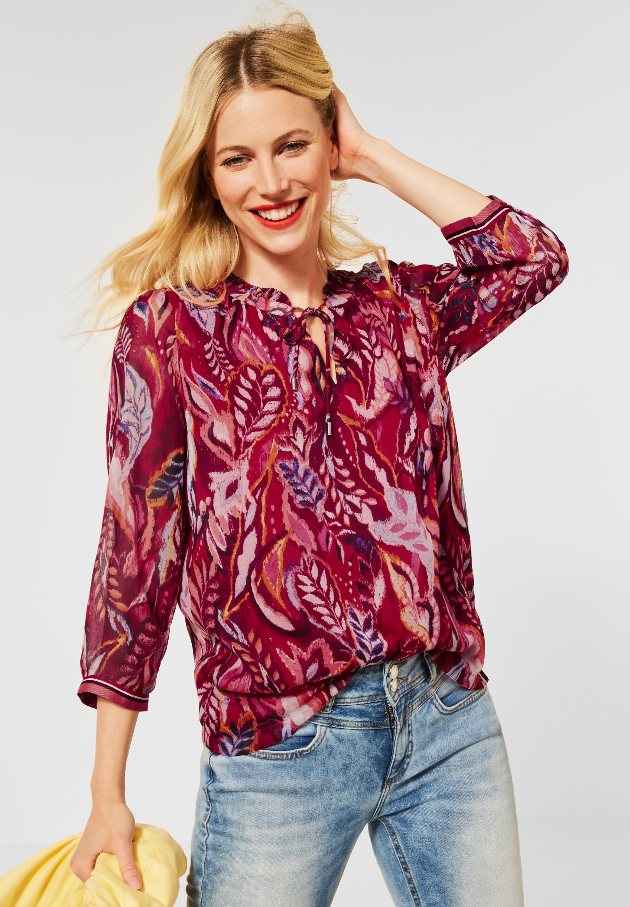 Street One Bluse in Cherry - SALE im CONCEPT Mode A343289-33650 Red reduziert
