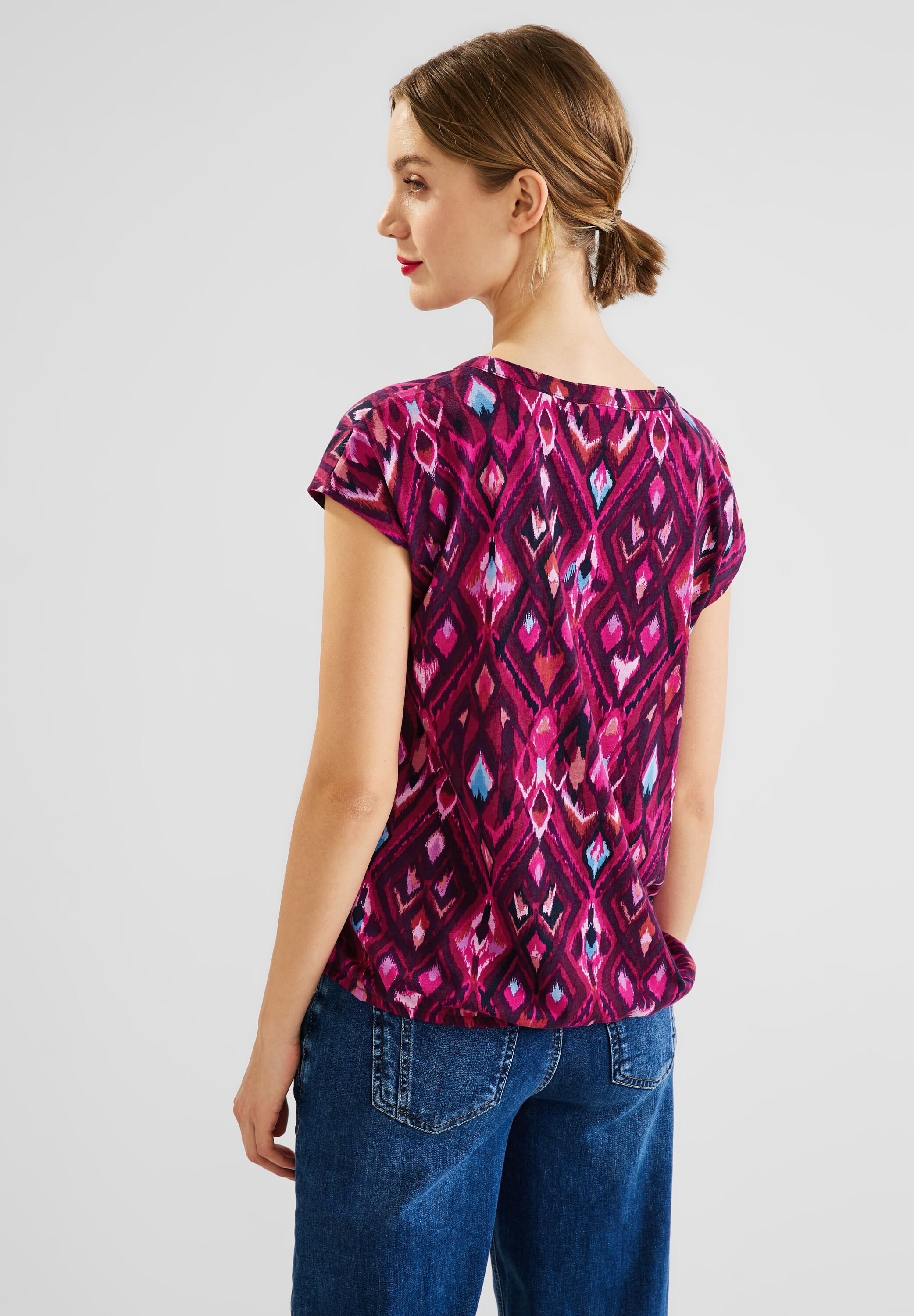 Street One T-Shirt in CONCEPT Tamed - A319605-34886 Berry Mode im reduziert SALE