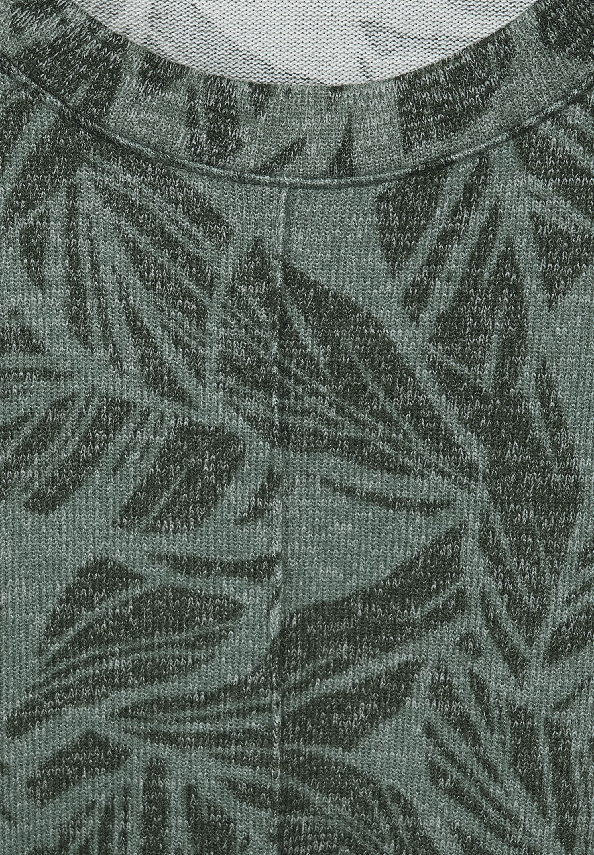 CECIL Langarmshirt in Pine CONCEPT - Mode im reduziert SALE Melange Green B318802-24284