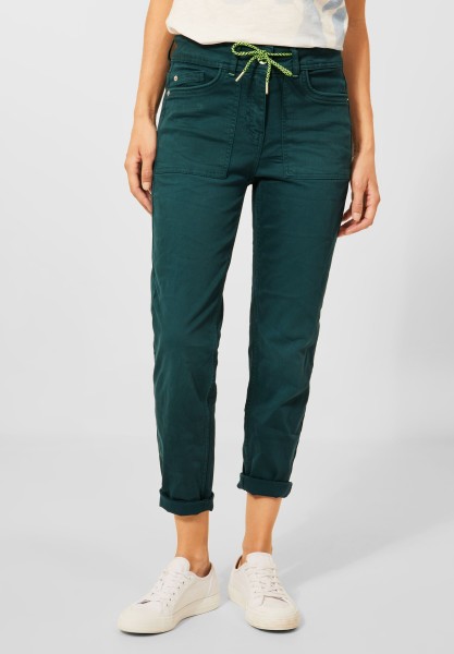CECIL - Loose Fit Hose im Jogg Style in Ponderosa Pine Green