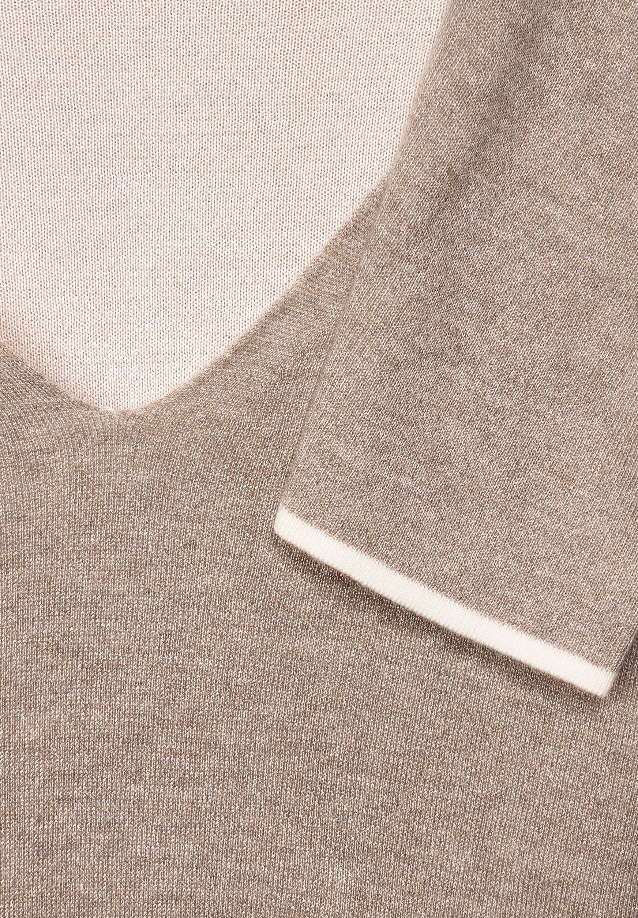 Street One Pullover in Bleached Sand Melange im SALE reduziert  A302365-24960 - CONCEPT Mode | Shirtjacken