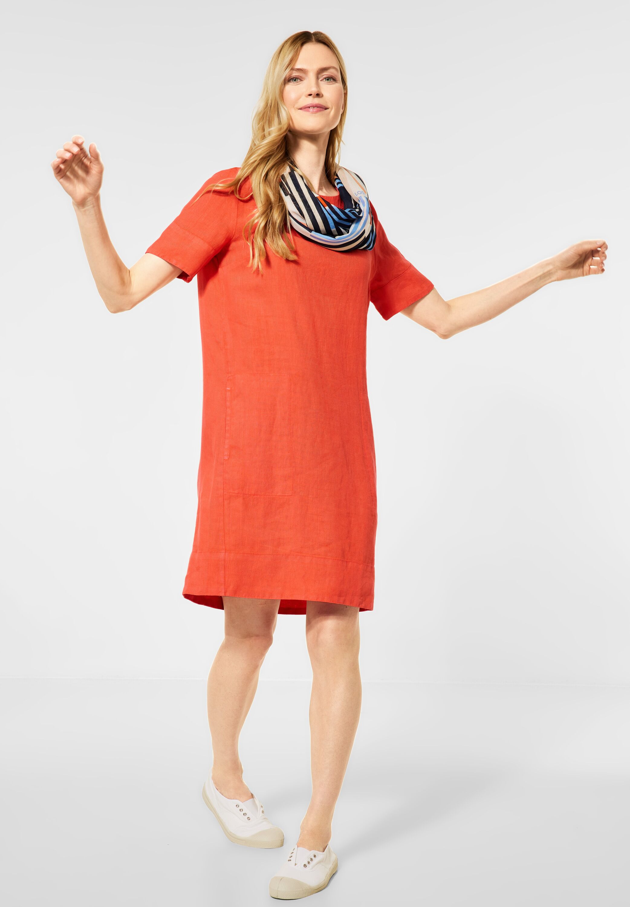 Gerbera Orange Kleid in Mode CONCEPT CECIL - B142852-12827
