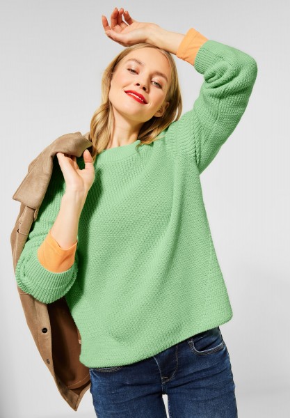 Street One - Cooler Grobstrick-Pulli in Frosted Pistachio