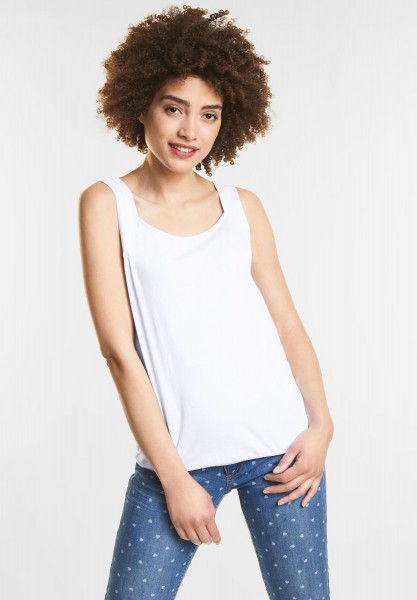 Street One - Top im Basic Style in White