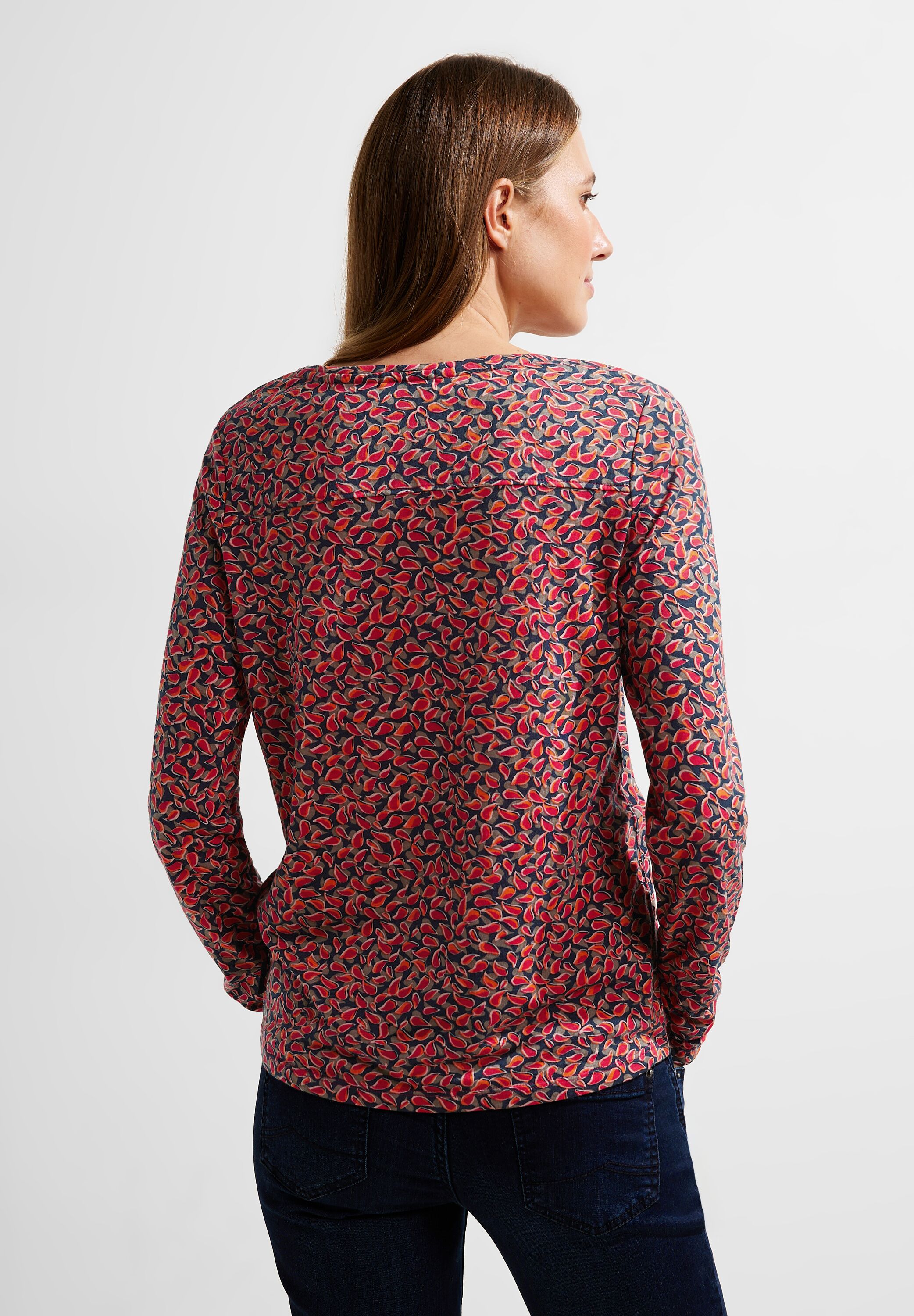CECIL Langarmshirt in Cosy Coral im SALE reduziert B320542-35068 - CONCEPT  Mode
