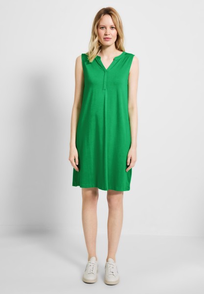 Cecil Unifarbendes Jersey Kleid in Fresh Green