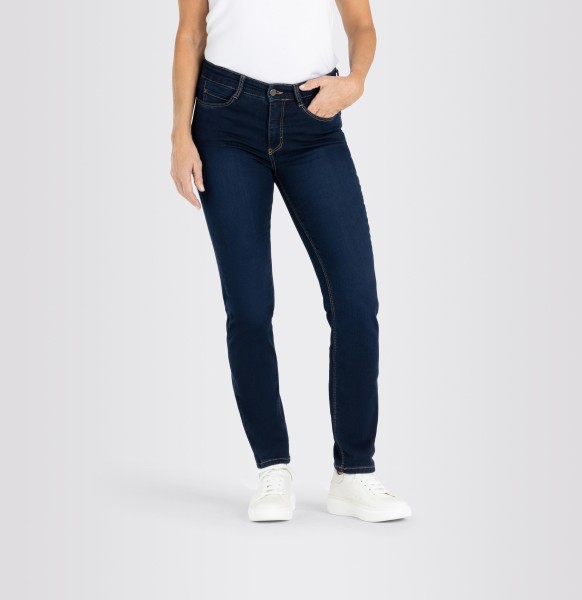 MAC Straight Fit Jeans mit Shaping-Effekt in Dark Washed