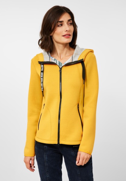 CECIL - Doubleface Scuba Jacke in Curry Yellow