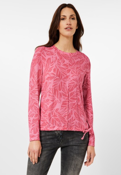 CECIL - Cosy Print Shirt in Frosted Rose Melange