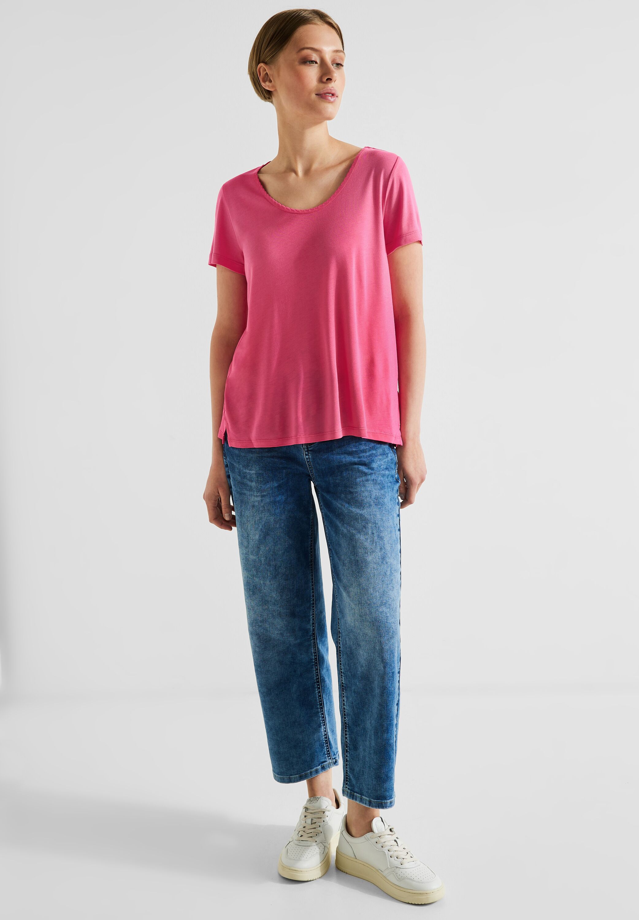 Street One T-Shirt in Berry im CONCEPT SALE Rose Mode - reduziert A320124-14647