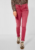 CECIL - Farbige Slim Fit Jeans in Cherry Red