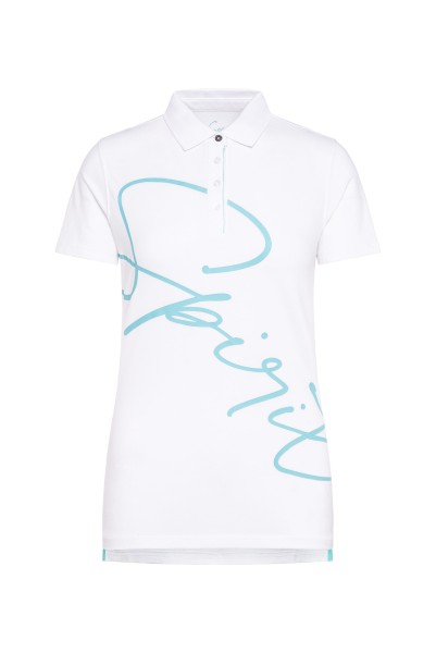 SOCCX Pikee-Polo mit Wording Print in Opticwhite