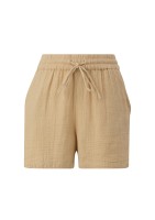 QS by s.Oliver Shorts aus Musselin in Beige