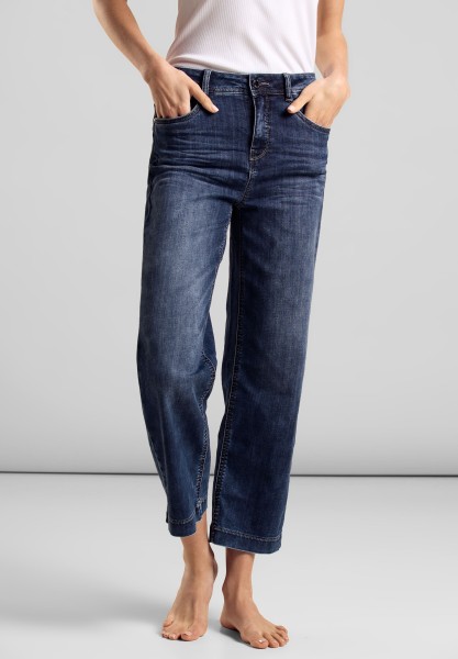 Street One Jeans mit Straight Legs in Authentic Indigo Wash