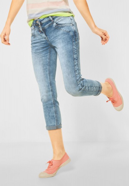 CECIL - Loose Fit Denim in Light Blue Used Wash
