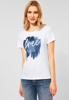 Street One - T-Shirt mit Frontprint in White