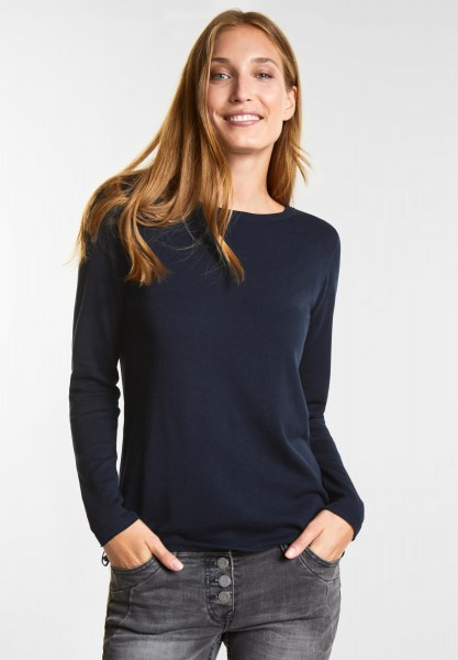 CECIL - Softer Basic Pullover in Deep Blue