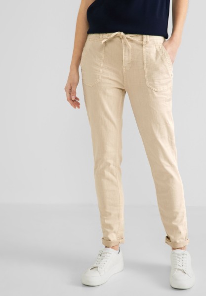 Street One Loose Fit Jeans in Light Smooth Sand Washed
