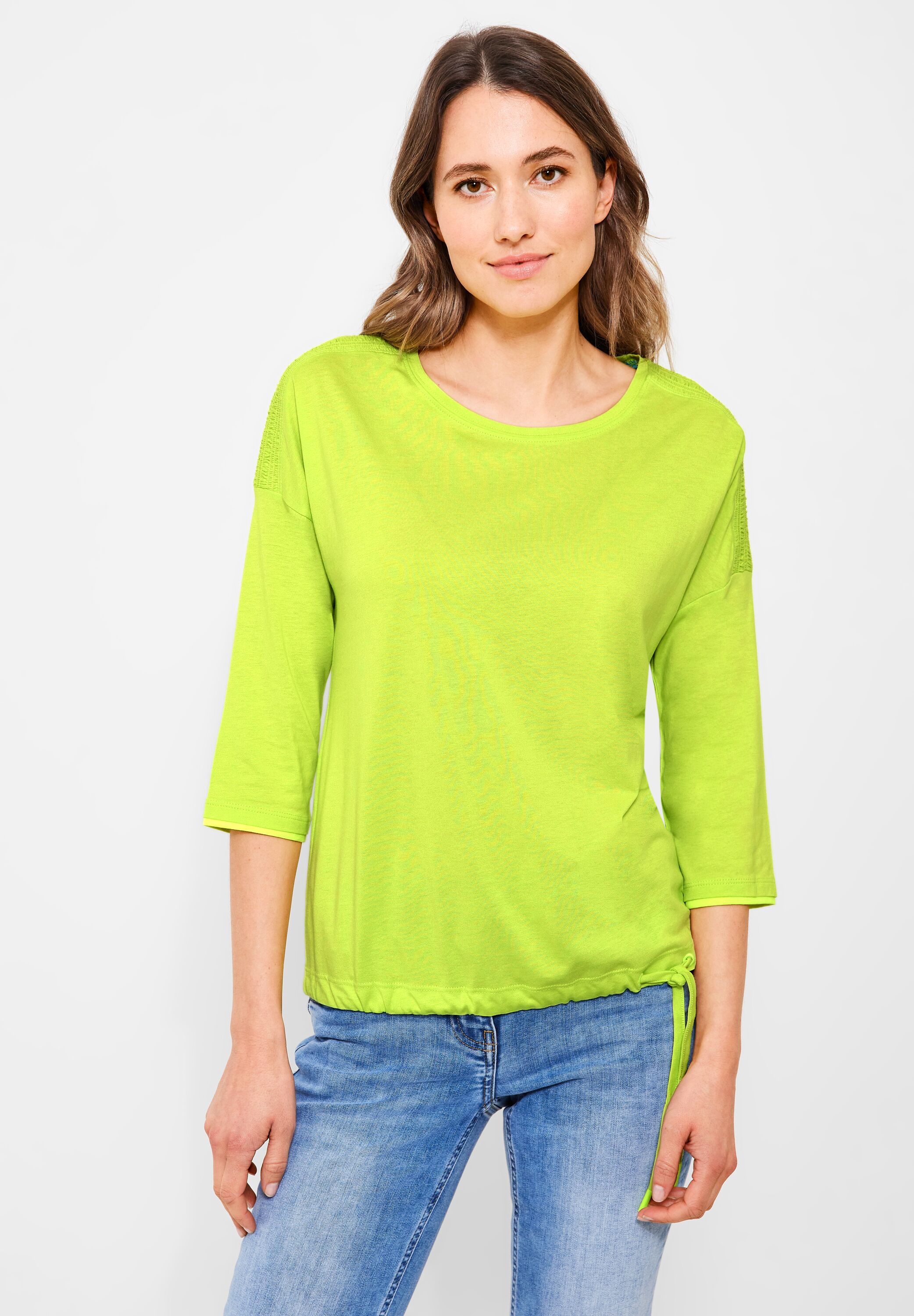 CECIL Shirt in Limelight Yellow im SALE reduziert B319382-14749 - CONCEPT  Mode