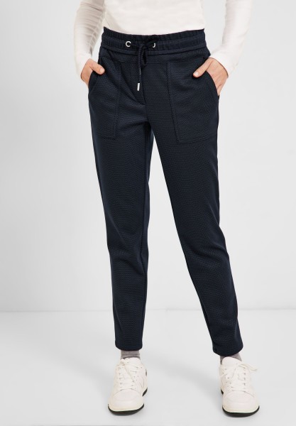 CECIL - Casual Fit Hose in Deep Blue