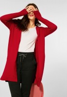 Street One - Offener Long Cardigan in Full Red