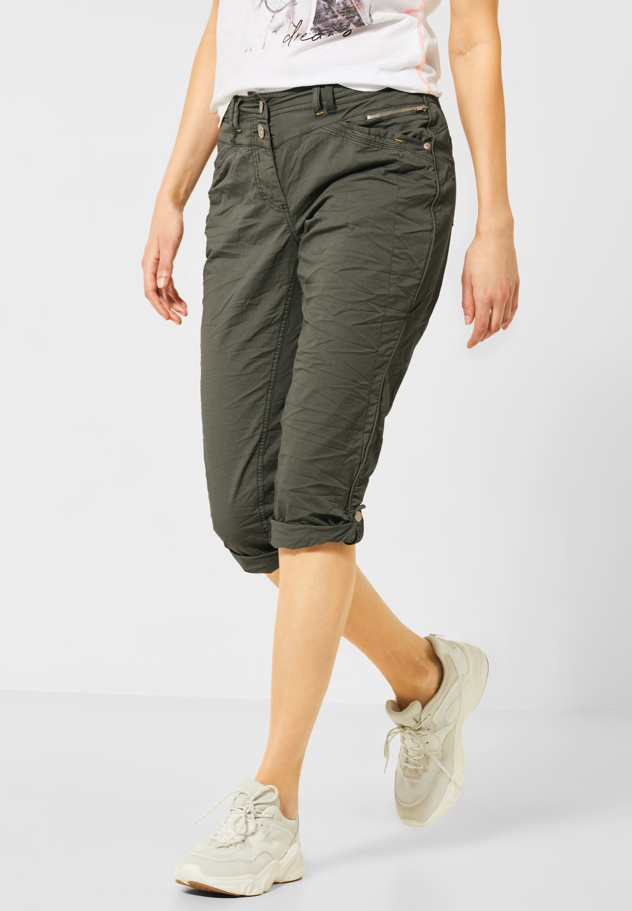 CECIL 3/4 Hose New York in Simply Khaki B373013-12173 - CONCEPT Mode