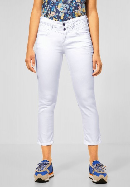 Street One - Weiße Casual Fit 7/8 Jeans in White