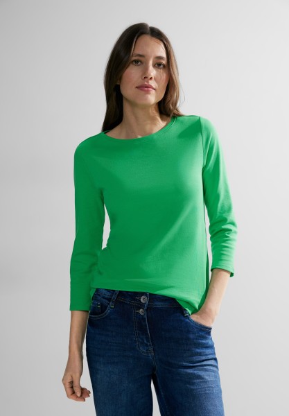 Cecil Basic Shirt einfarbig in Celery Green