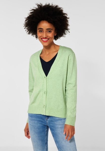 Street One - Cosy Cardigan in Comfy Mint Melange